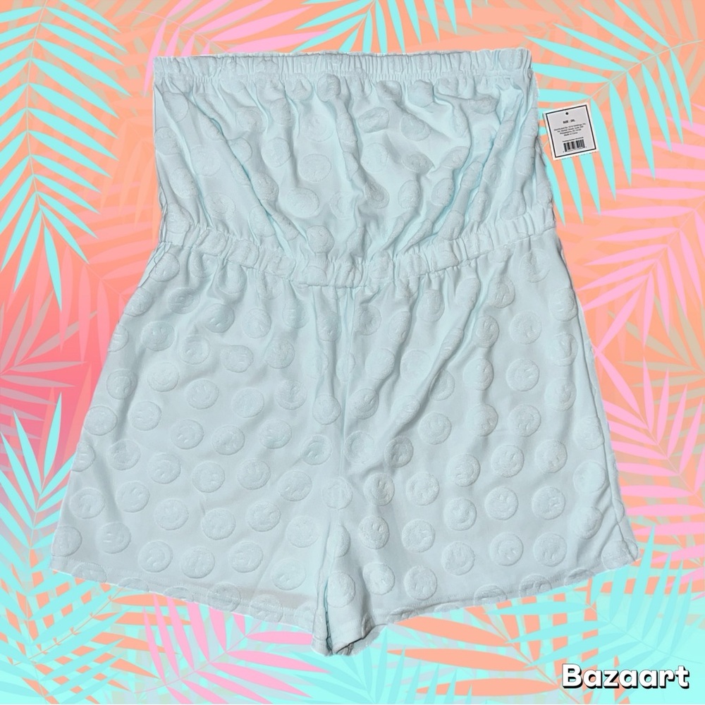 Smiley Face Strapless Romper